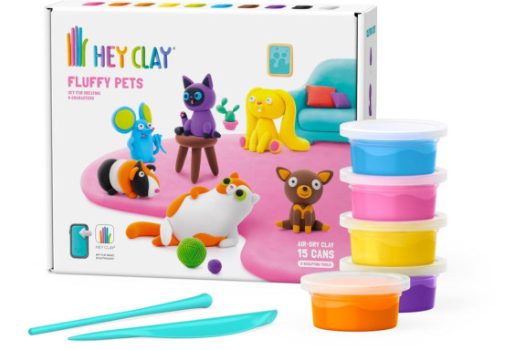 Kreativní sada - mazlíčci s doplňky Hey Clay
