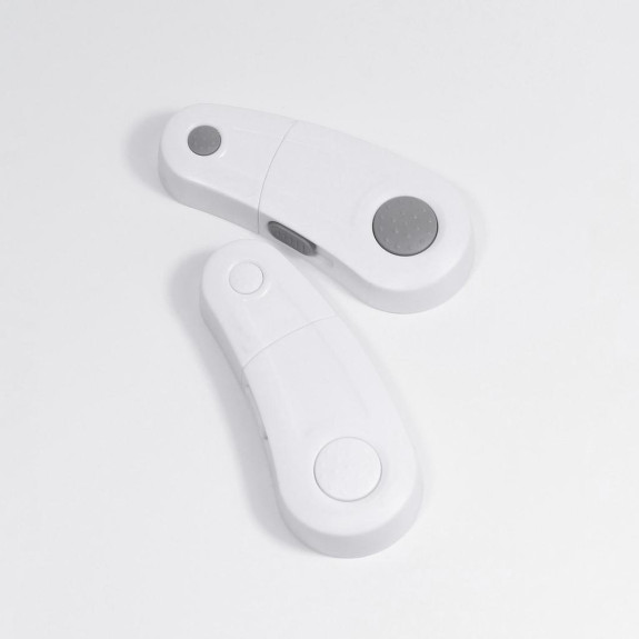 Zámek skříněk 2 ks white/grey