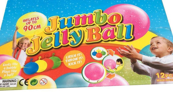 Balón nafukovací svítící ve tmě Jumbo 90 cm