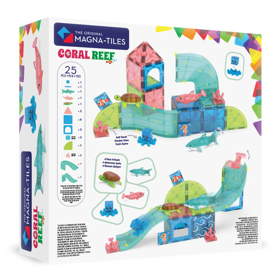 Magnetická stavebnice Coral Reef 25 dílků Magna-Tiles