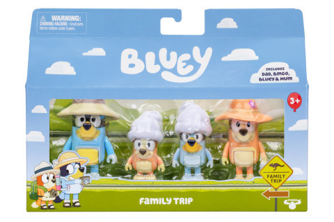 Rodinný výlet 4 figurky Bluey