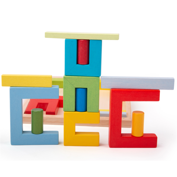 Dřevěné skládací tvary Bigjigs Toys