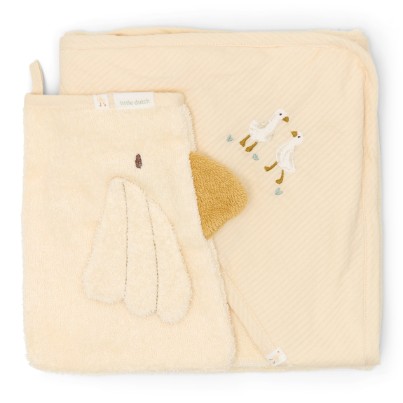 Dárková sada s osuškou Husa Newborn Naturals Little Dutch