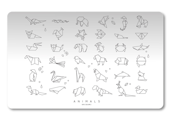 Podložka na stůl PP 60x44 cm Origami animals