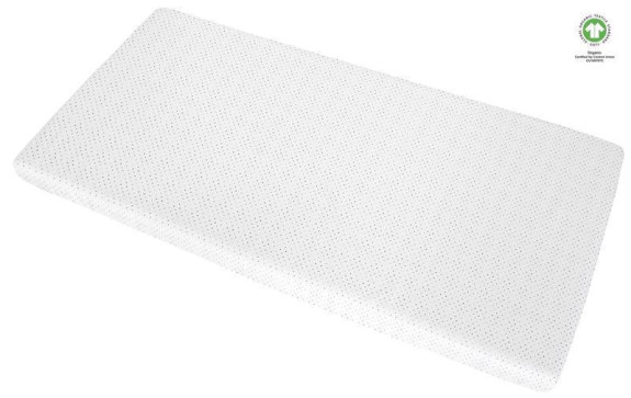 Prostěradlo napínací s gumičkou BIO Black Dots 60x120 cm Motherhood