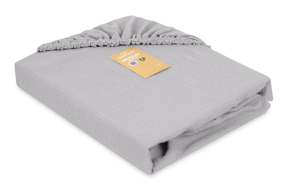 Mušelínové prostěradlo s gumou 60 x 120 cm BabyMatex
