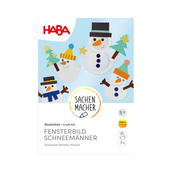 Kreativní sada Okenní obrázek Sněhulák Haba