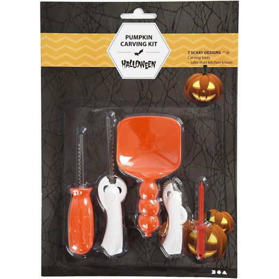 Sada 5 nástrojů na vyřezávání halloweenské dýně