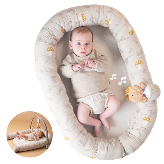 Hnízdo pro miminko s hrazdou Little Explorer Taf Toys