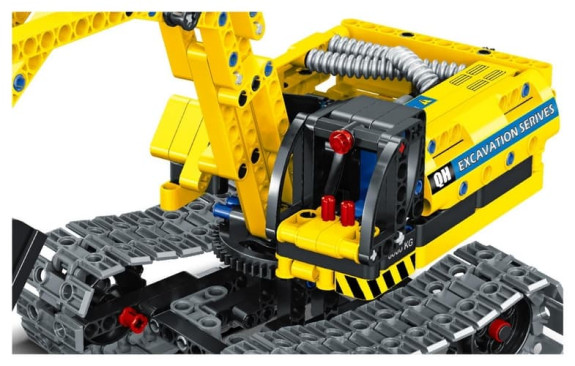Stavebnice bagr/robot 2v1 342 dílků iM.Master