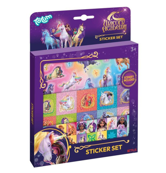 Dárkový box se samolepkami Unicorn Academy