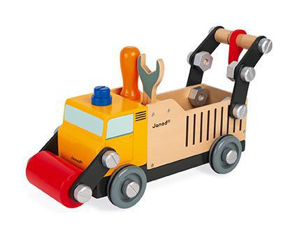 Dřevěné auto a stavebnice Nákladní automobil BricoKids Janod