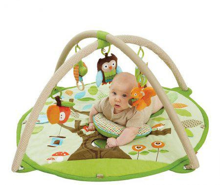 Deka na hraní Treetop Friends ZELENO-HNĚDÁ, 0m+