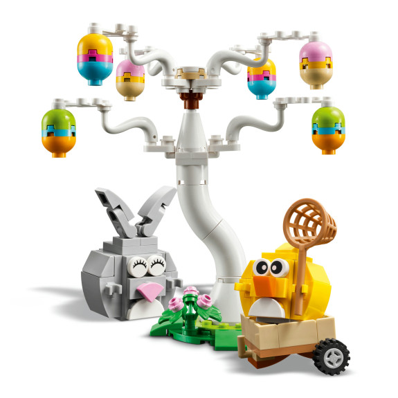 Velikonoční zajíček, kuřátko a sběr vajíček Lego