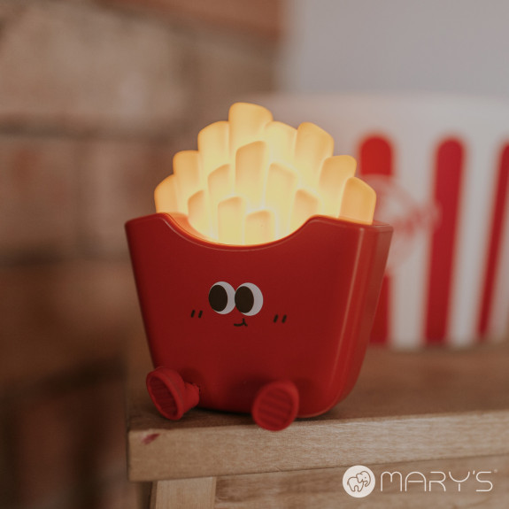 LED silikonová noční lampička - hranolky Mary's