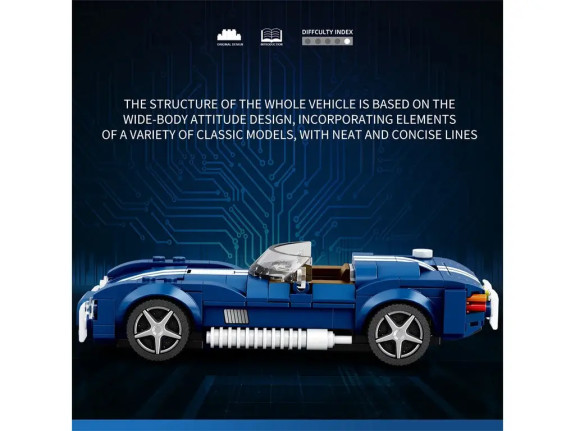 Sportovní kabriolet Cobra S 1:24 Reobrix