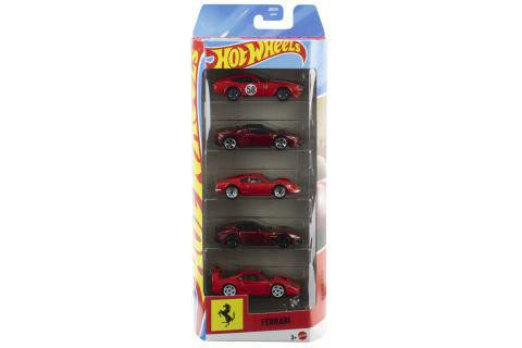 Hot Wheels 5 ks angličák - Ferrari