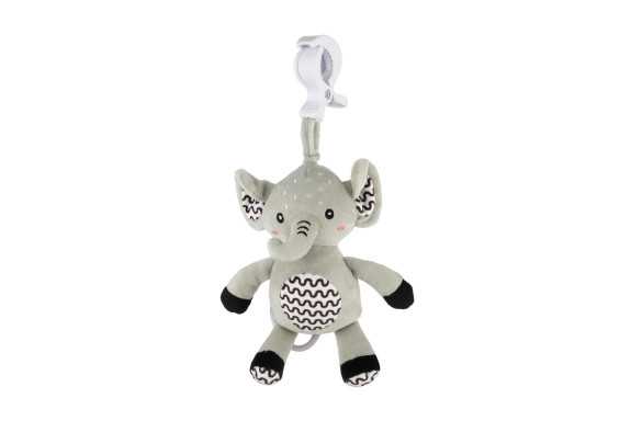 Natahovací hrací strojek plyš 30 cm závěs na postýlku/kočárek Babyted