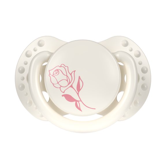 Mini dudlík silikonový dynamický Petit Rose 0 - 2 m, 2 ks holka Lovi