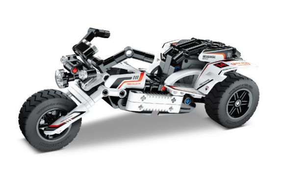 Stavebnice motorka 198 dílků na zpětné natažení iM.Master