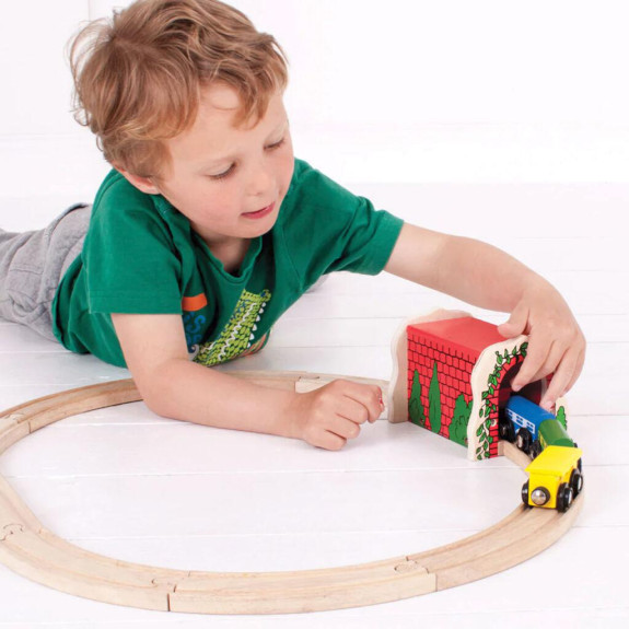 Cihlový železniční tunel Bigjigs Rail