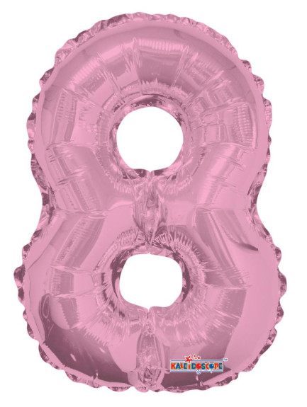 Nafukovací číslice růžová 35 cm