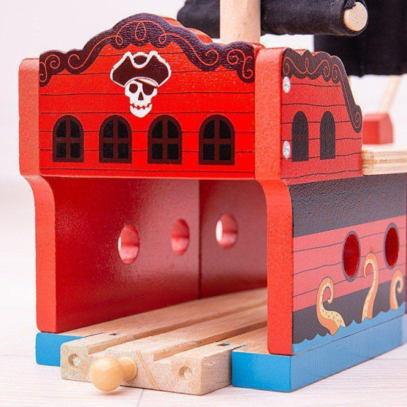 Pirátská galéra Bigjigs Rail