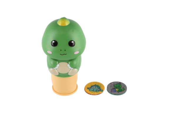 Samolepkové razítko dinosaurus s náplněmi