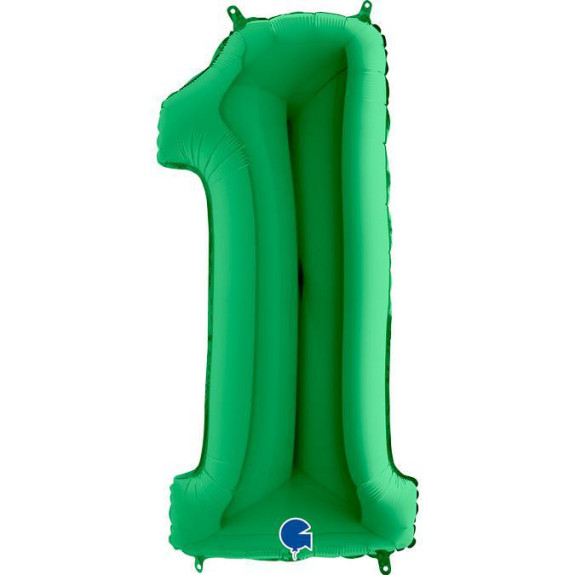 Číslice zelená (102cm/40") fóliový balónek