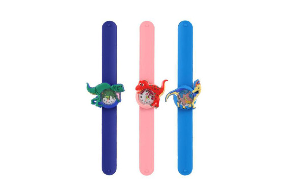 Hodinky dětské samonavíjecí dinosaurus silikon 22 cm