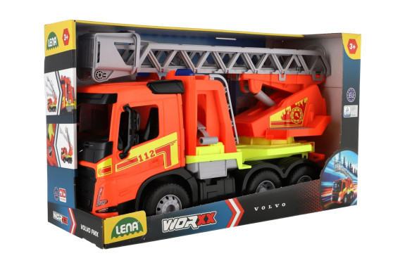 Auto hasiči s žebříkem Volvo Worxx 48 cm 1:15