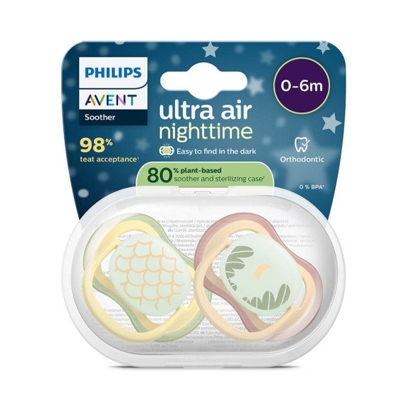 Šidítko Ultra air noční 0-6 m neutral, 2 ks Philips Avent