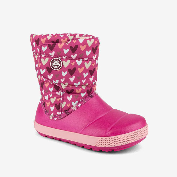 Dětské zimní boty - zateplené sněhule s kožíškem COQUI MIKI magenta