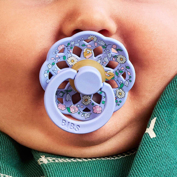 Dudlíky z přírodního kaučuku 2ks 0 - 6 měsíců Liberty Boheme Bibs
