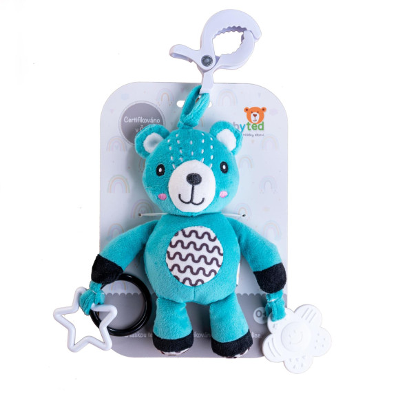 Chrastítko plyš 30 cm závěs na postýlku/kočárek 0 m+ babyted