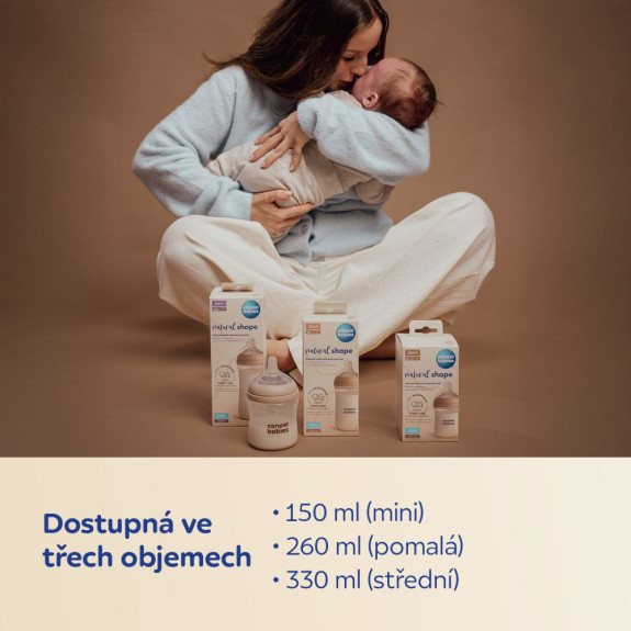 Láhev antikoliková Natural Shape 330 ml Canpol babies