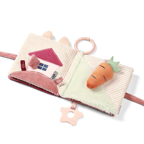 Senzorická látková knížka Rabbit Karo pro miminka BabyOno