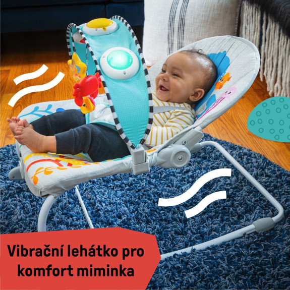 Lehátko hudební vibrační Kick to It Opus do 18 kg Baby Einstein