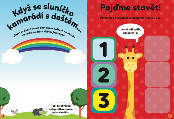 Zábava se samolepkami pro dvouleté