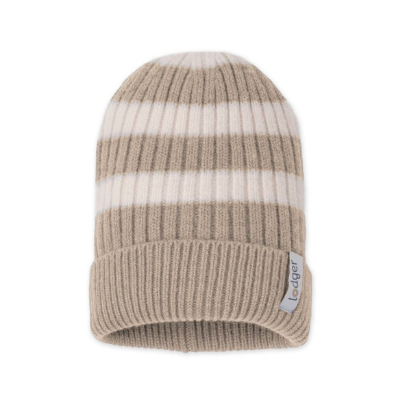 Čepice Stripe Merino Beige Lodger