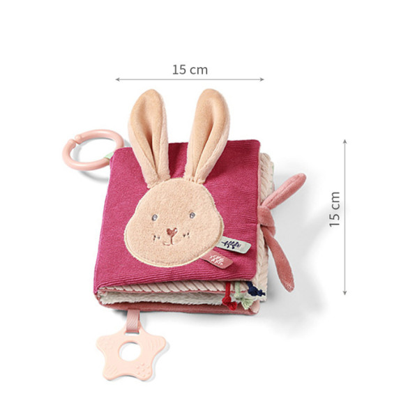 Senzorická látková knížka Rabbit Karo pro miminka BabyOno