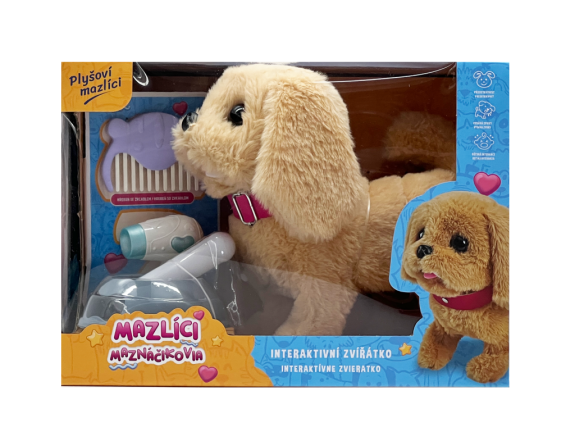 Mazlíci hrací set - pejsek Alík béžový