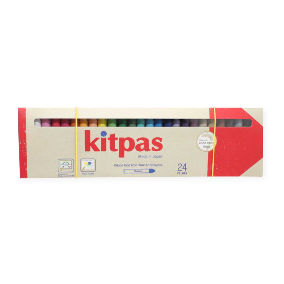 Voskové pastelky na sklo a papír 24 ks Kitpas
