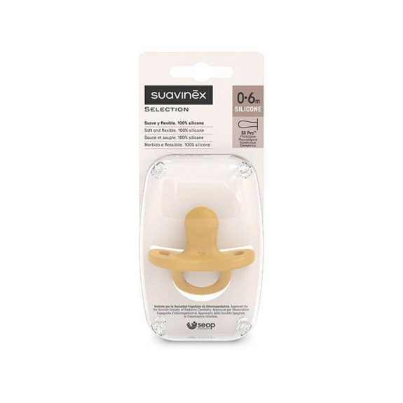 Šidítko fyziologické silikon 0-6 m SX PRO Colour Essence Suavinex