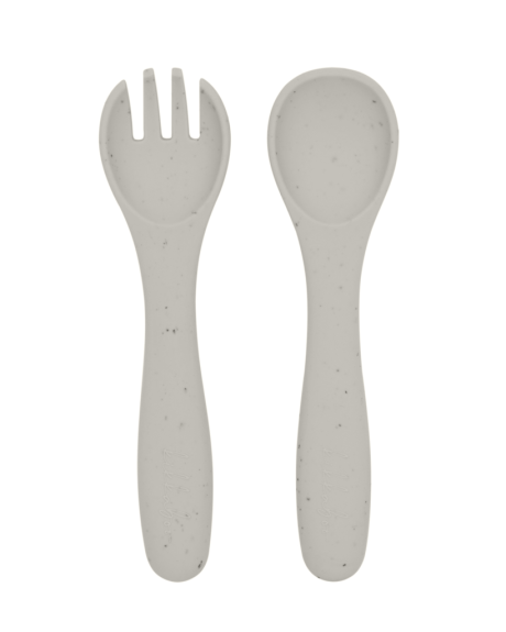 Jídelní sada 5-dílná Platinum Silicone KikkaBoo