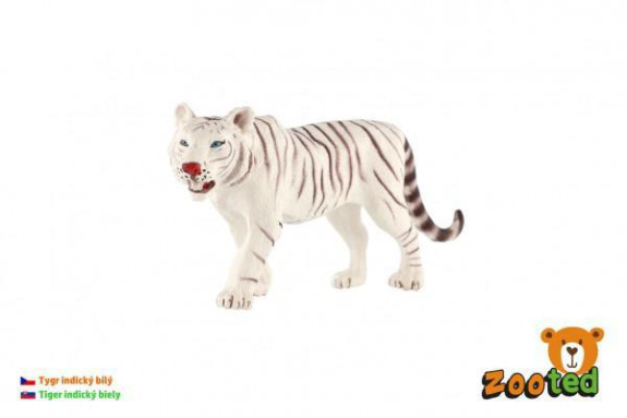 Tygr indický bílý zooted plast 14 cm