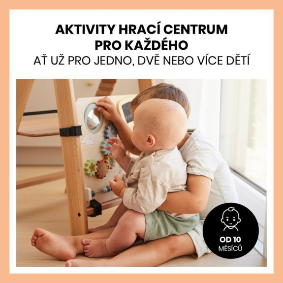 Aktivity centrum Play board na dřevěné židličky Alpha+/Beta+/Arketa Hauck