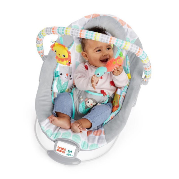 Lehátko vibrující s melodií Whimsical Wild 0 m+ do 9 kg 2019 Bright Starts
