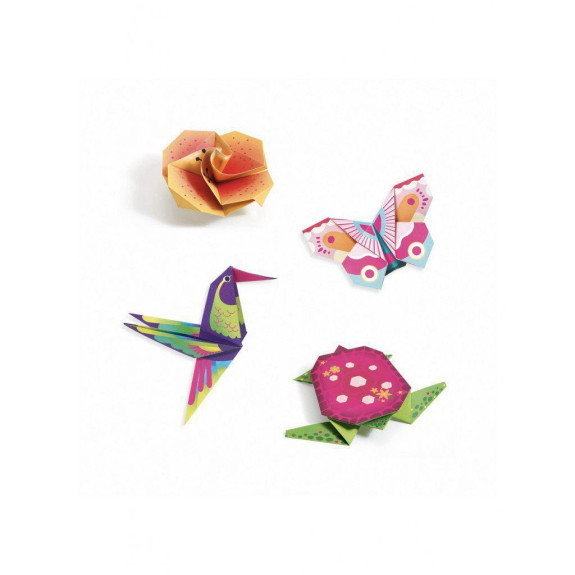 Djeco Origami neonové - tropy