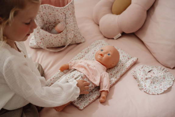 Přebalovací taška pro panenky Soft Flowers Little Dutch